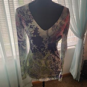 V Neck Lightweight Sweater